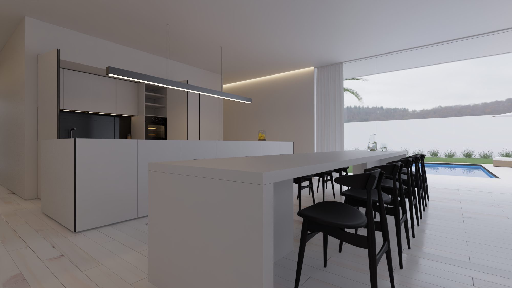 WHITE H · Cocina · perspectiva
