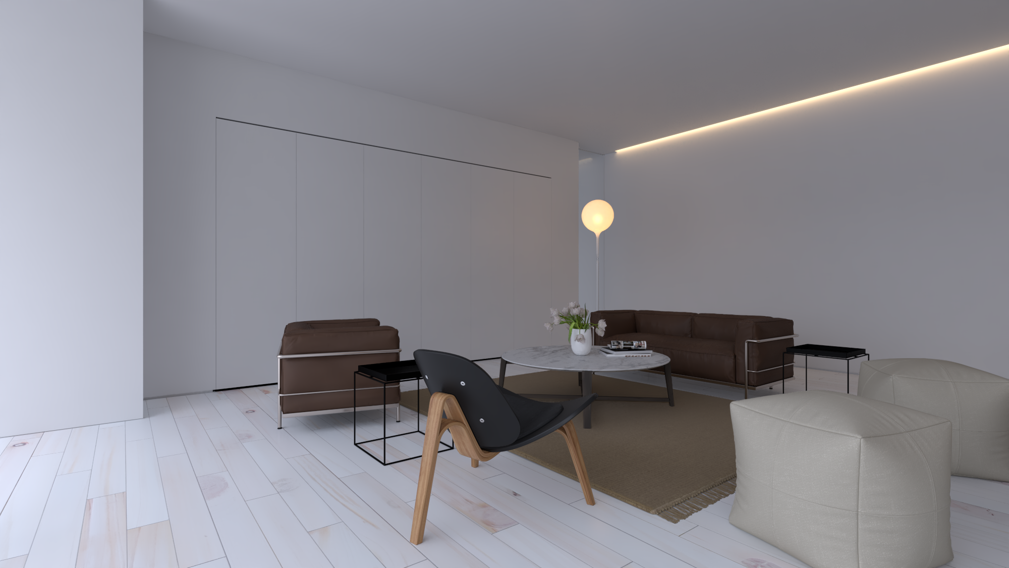 WHITE H · Sala · perspectiva